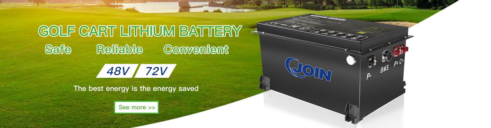 batteria al litio del carretto di golf