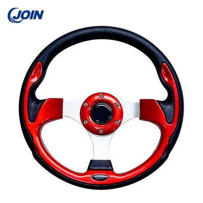 Colore rosso del volante del carretto di golf del PVC singolo 12.5in senza il modello