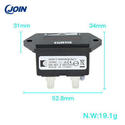 Curtis indicatore della batteria del carretto di golf dell'indicatore della batteria al litio da 48 volt